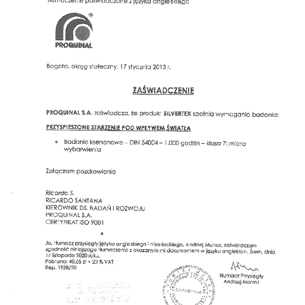 silvertex - tlumaczenie starzenie